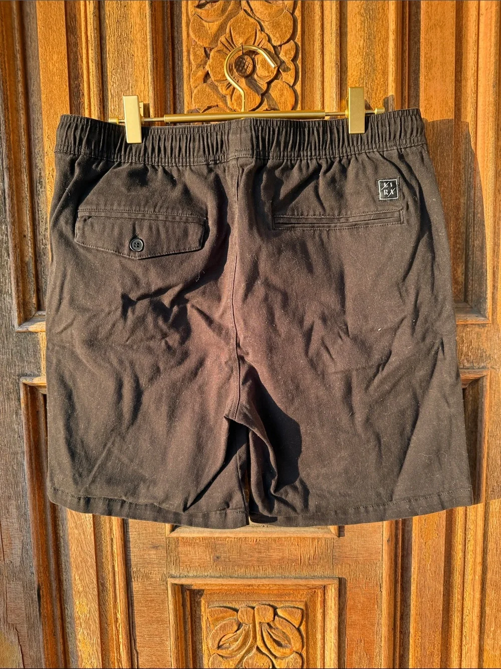 Lira Men’s Black Casual Drawstring Shorts Size Medium